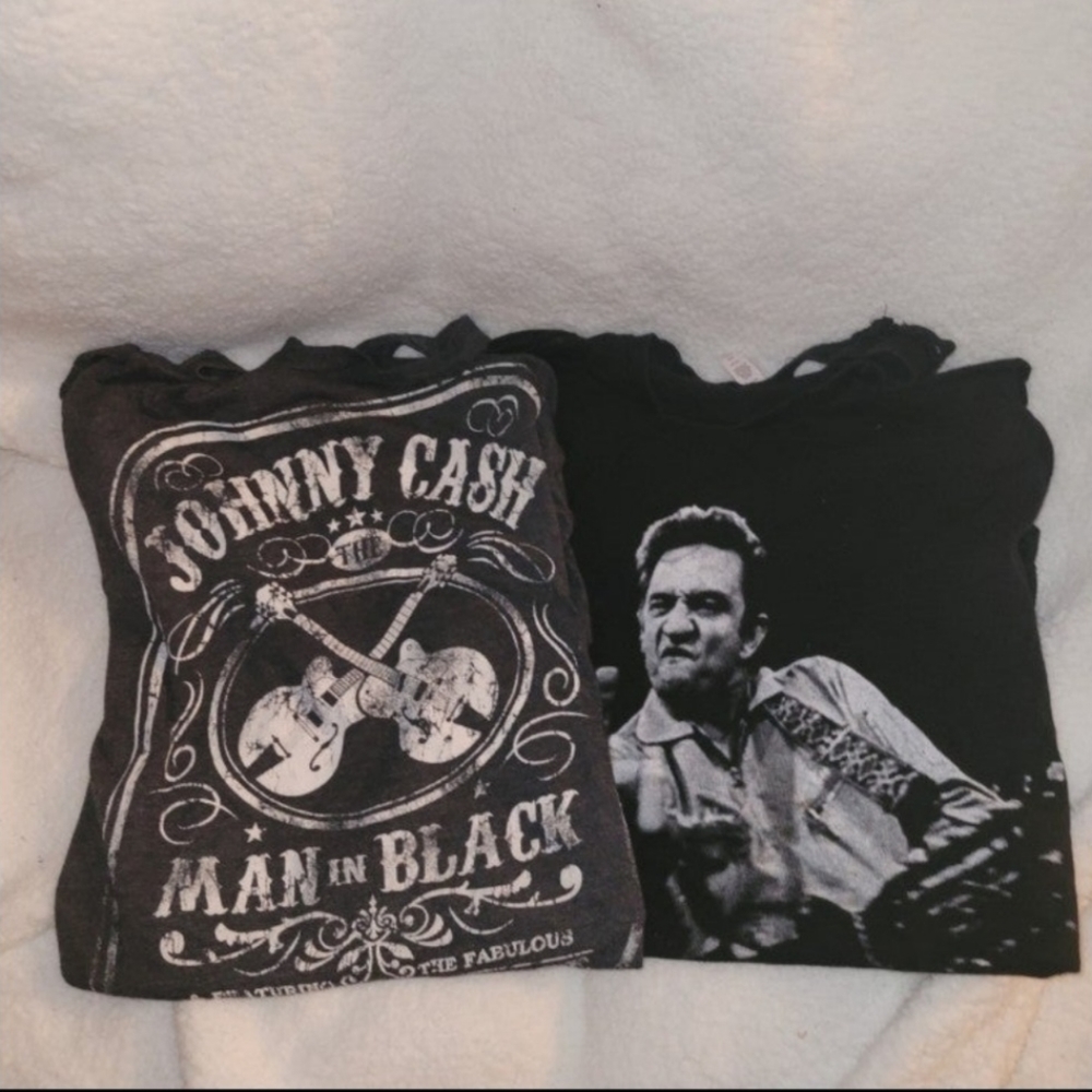 Johnny Cash distressed tees